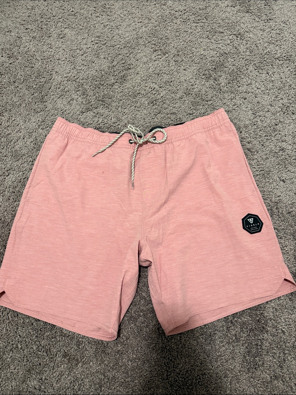 VISSLA Dusty Rose Ecolastic Swim Trunks